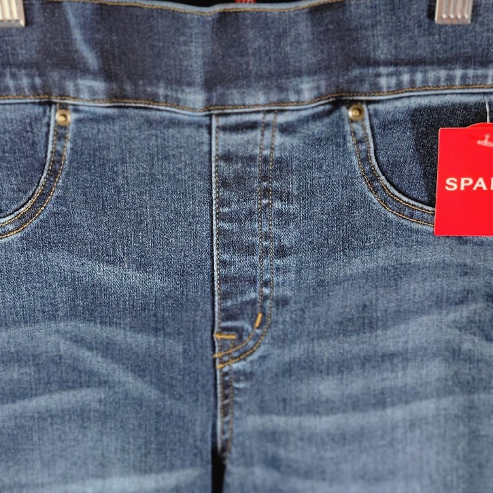 SPANX jeans cropped flare Sz S NEW - Picture 7 of 9